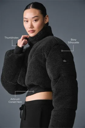 Doudoune corset Sherpa Main Act – Noir