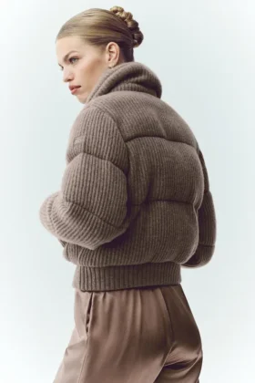 Doudoune-pull Northstar en cachemire – Alpine Cocoa Heather