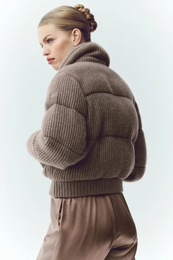 Doudoune-pull Northstar en cachemire - Alpine Cocoa Heather
