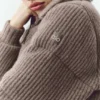 Doudoune-pull Northstar en cachemire - Alpine Cocoa Heather