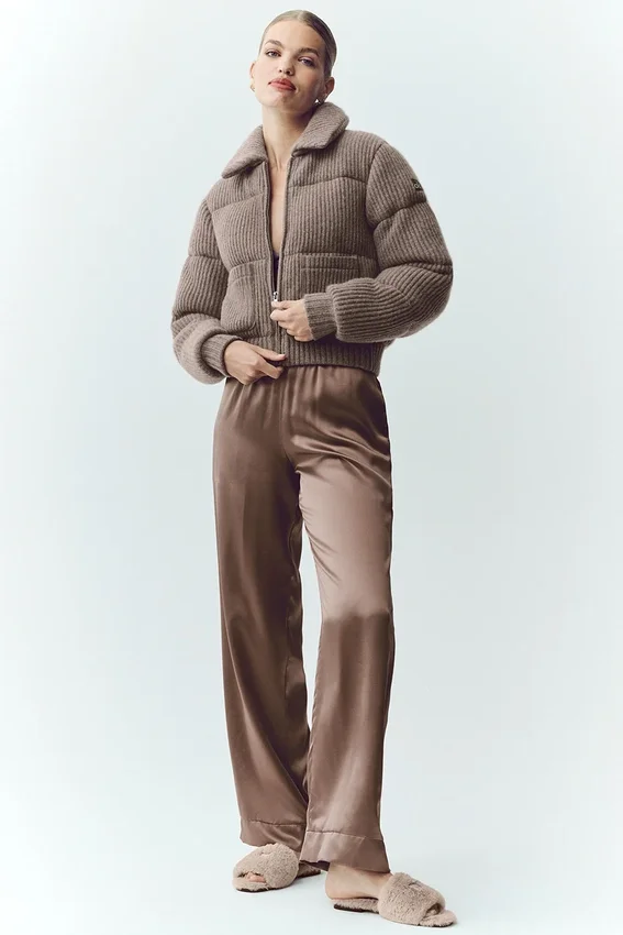 Doudoune-pull Northstar en cachemire - Alpine Cocoa Heather
