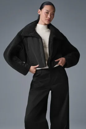 Doudoune Sherpa Cozy Escape - Noir/Noir