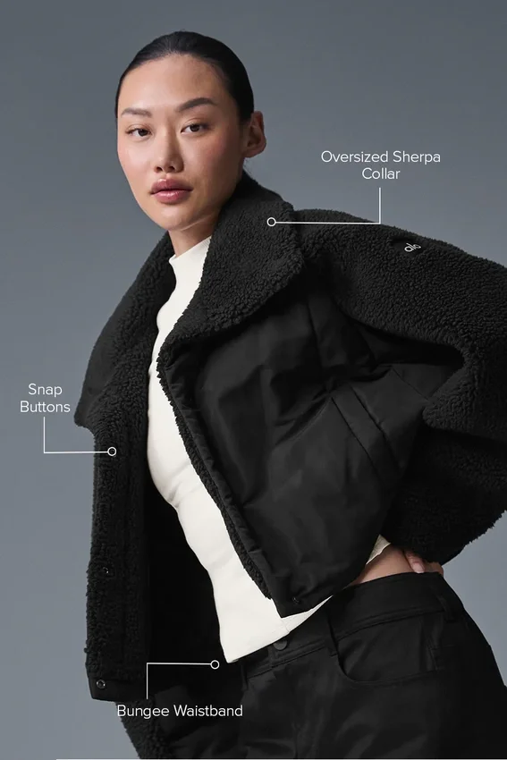 Doudoune Sherpa Cozy Escape - Noir/Noir