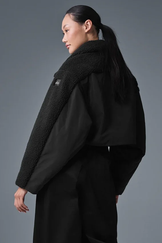 Doudoune Sherpa Cozy Escape - Noir/Noir