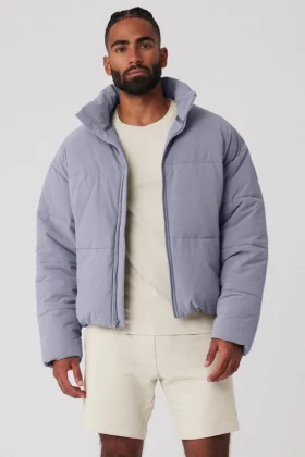 Doudoune Street en tissu extensible - Brume