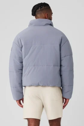 Doudoune Street en tissu extensible – Brume