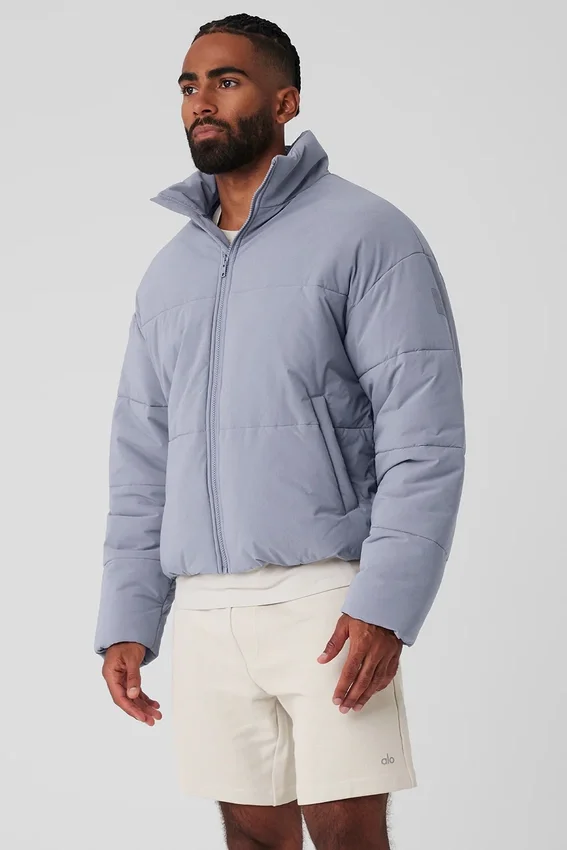 Doudoune Street en tissu extensible - Brume