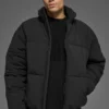 Doudoune Street en tissu extensible - Noir