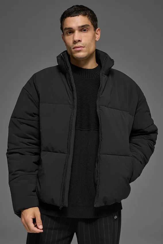Doudoune Street en tissu extensible - Noir