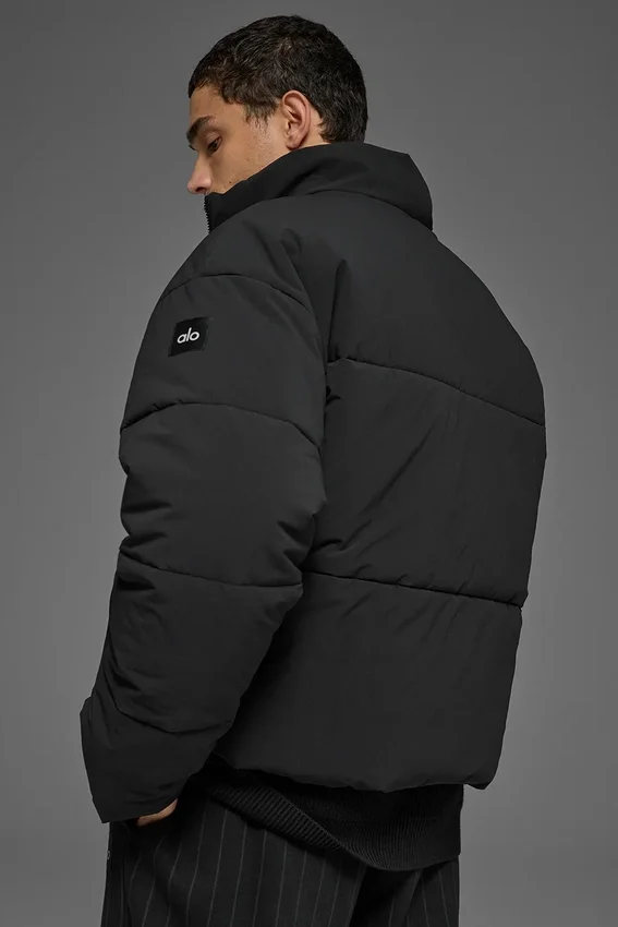 Doudoune Street en tissu extensible - Noir