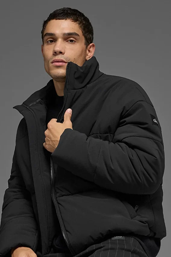 Doudoune Street en tissu extensible - Noir