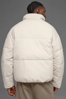 Doudoune street en tissu stretch – Bone
