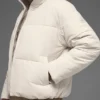 Doudoune street en tissu stretch - Bone