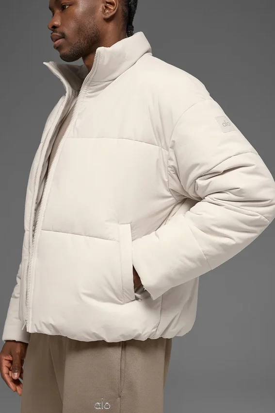 Doudoune street en tissu stretch - Bone