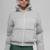 Doudoune-sweat - Gris chiné athlétique