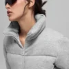 Doudoune-sweat - Gris chiné athlétique