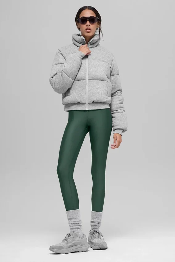 Doudoune-sweat - Gris chiné athlétique