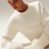 Gants en cachemire Courchevel - Ivoire