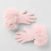 Gants en cachemire Courchevel - Rose givré