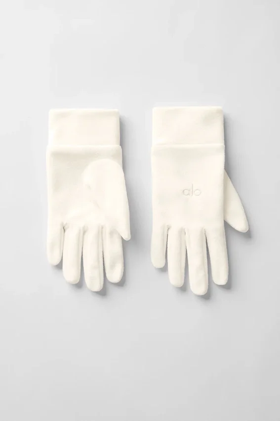 Gants en polaire haute performance - Ivoire/Ivoire
