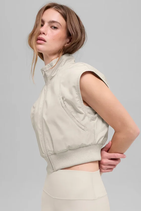 Gilet In Motion - Bone