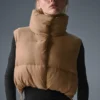 Gilet matelassé court Gold Rush - Amande grillée