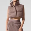 Gilet matelassé court Gold Rush - Champignon