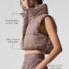 Gilet matelassé court Gold Rush - Champignon