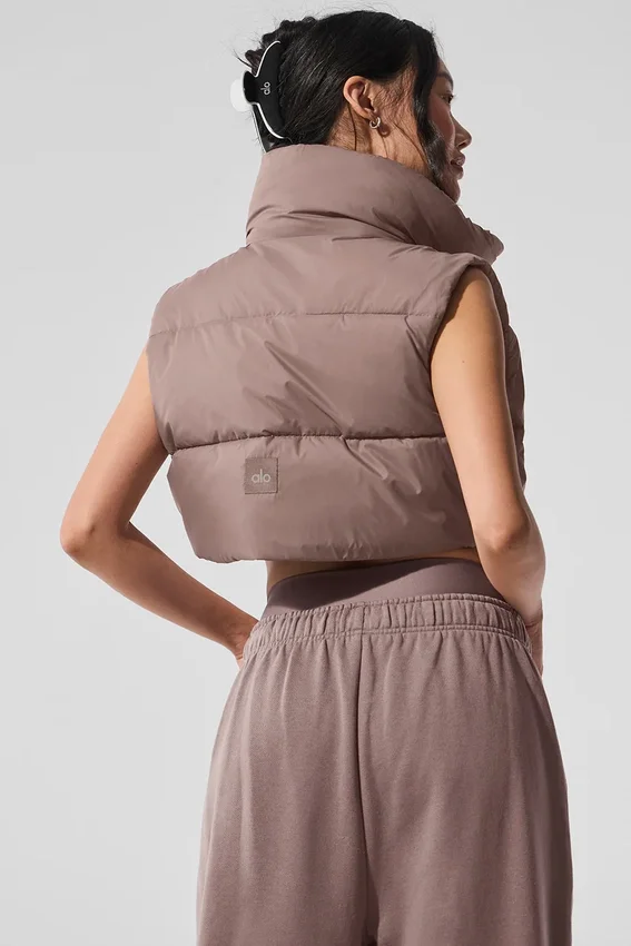 Gilet matelassé court Gold Rush - Champignon