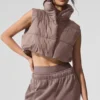 Gilet matelassé court Gold Rush - Champignon