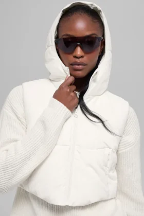 Gilet matelassé Fast Lane – Ivoire