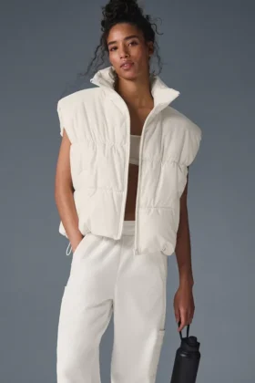 Gilet matelassé Incline - Ivoire