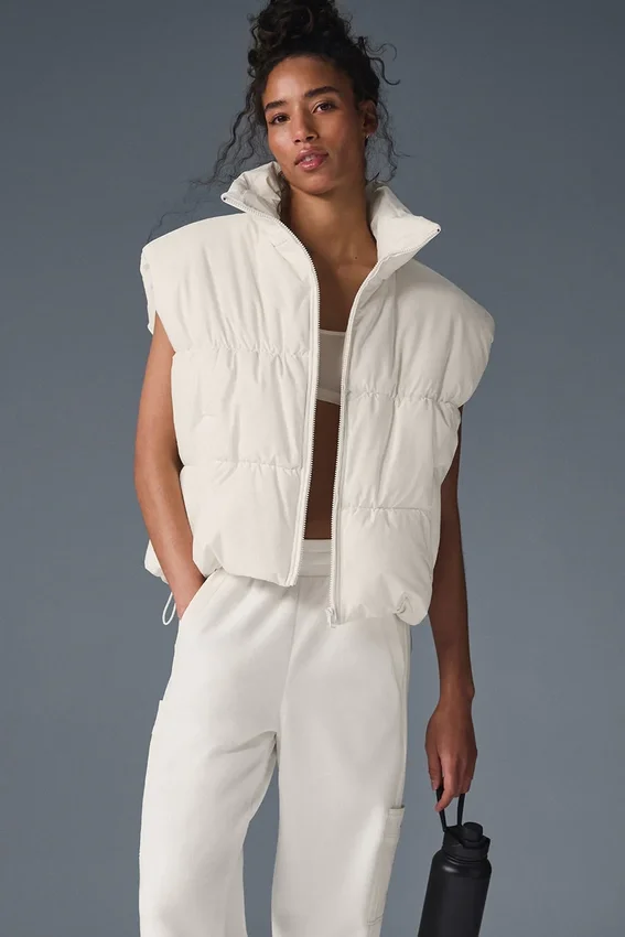 Gilet matelassé Incline - Ivoire