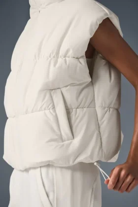 Gilet matelassé Incline – Ivoire