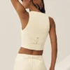 Gilet Riviera en mélange de lin - Beige sable