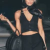 Gilet Riviera en mélange de lin - Noir