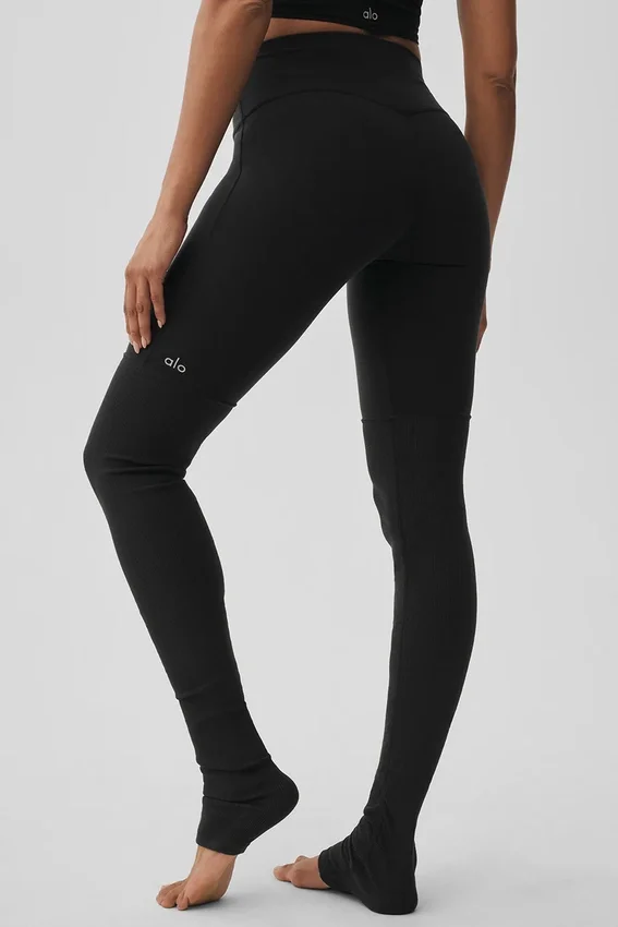 Goddess Legging Airbrush High-Waist - Noir