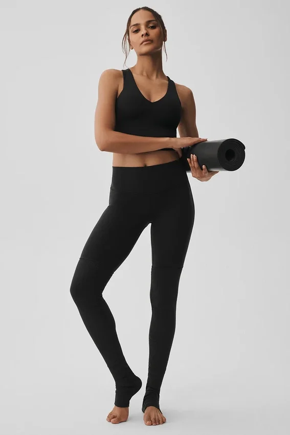 Goddess Legging Airbrush High-Waist - Noir