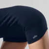 Grenouillère sans coutures à côtes « Favorite » - Bleu marine