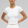 Haut à manches courtes Alo Softsculpt Precision - Blanc