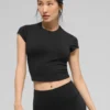 Haut à manches courtes Alo Softsculpt Precision - Noir