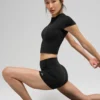 Haut à manches courtes Alo Softsculpt Precision - Noir