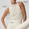 Haut sans manches en maille « Sweater Knit Unwind » - Ivoire
