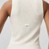 Haut sans manches en maille « Sweater Knit Unwind » - Ivoire