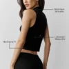 Haut sans manches Unwind en maille pull - Noir