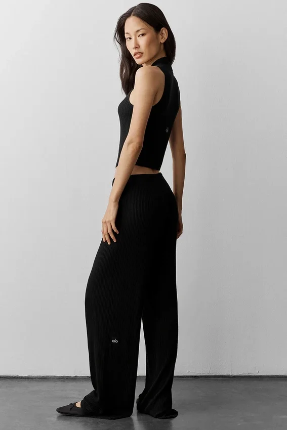 Haut sans manches Unwind en maille pull - Noir