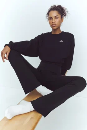 High-Waist 7/8 Bootcut Legging - Noir