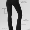 High-Waist 7/8 Bootcut Legging - Noir