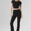 High-Waist 7/8 Bootcut Legging - Noir