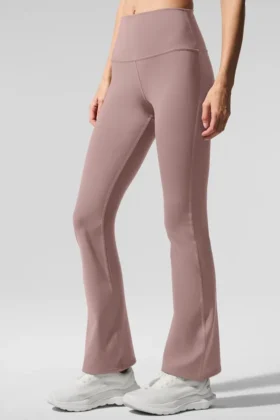 High-Waist 7/8 Bootcut Legging – Taupe